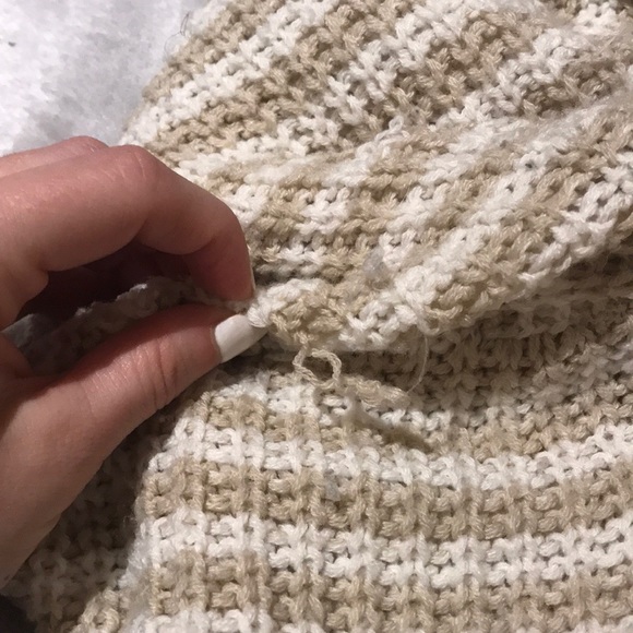 Cream and Tan Jessica Simpson Sweater - Picture 7 of 7